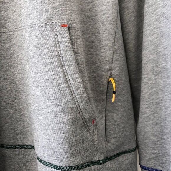 BOMBAS 100% Cotton Grey Hoodie - Picture 3 of 6